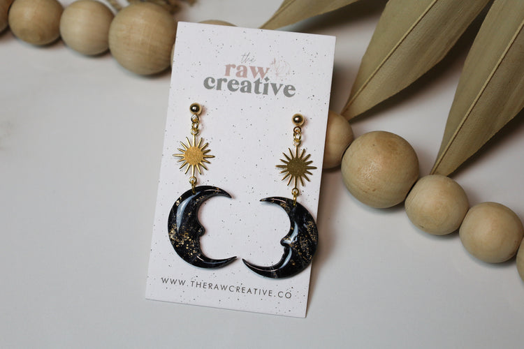Man in the Moon Celestial Dangles